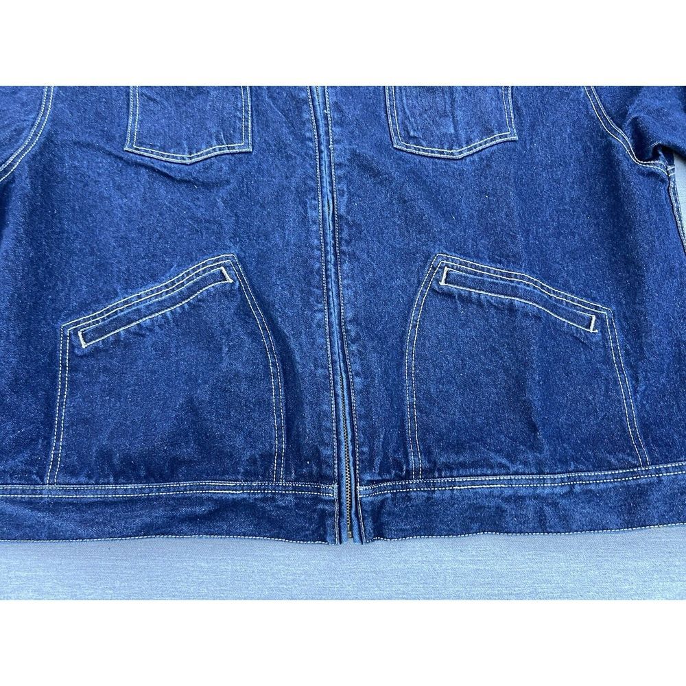 2000s Y2K Rocawear Men's Denim Jean Jacket Hip Hop Size 3XL - Picture 6 of 15